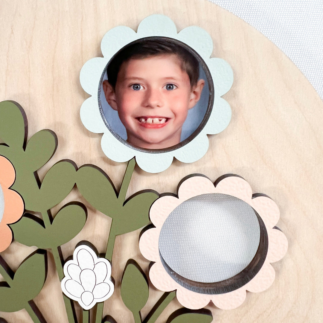 Mother's Day Gift Keepsake: Flower Bouquet Photo Sign