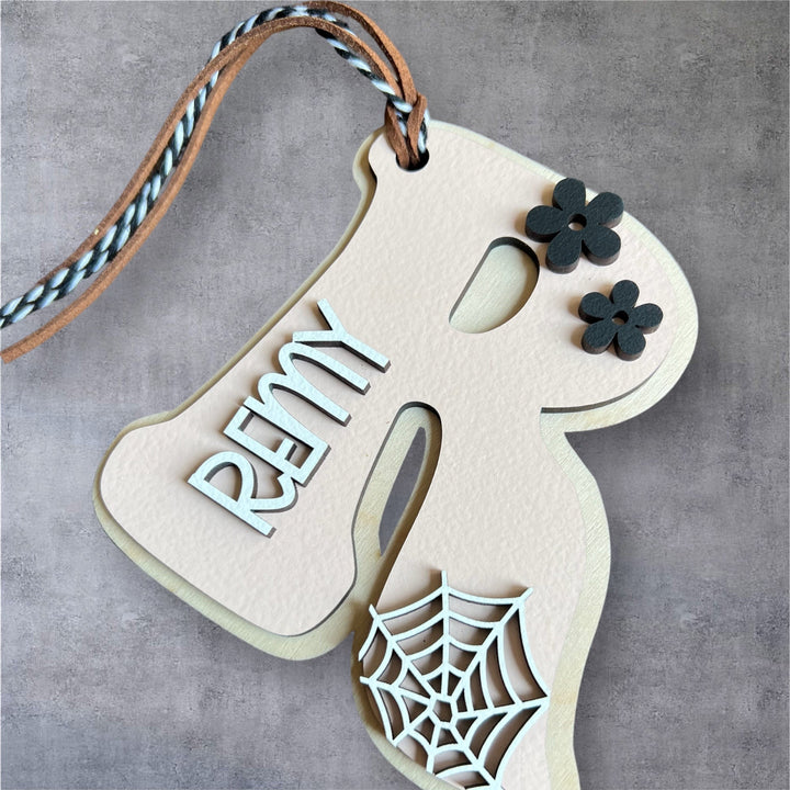 Personalized Halloween Basket Tag