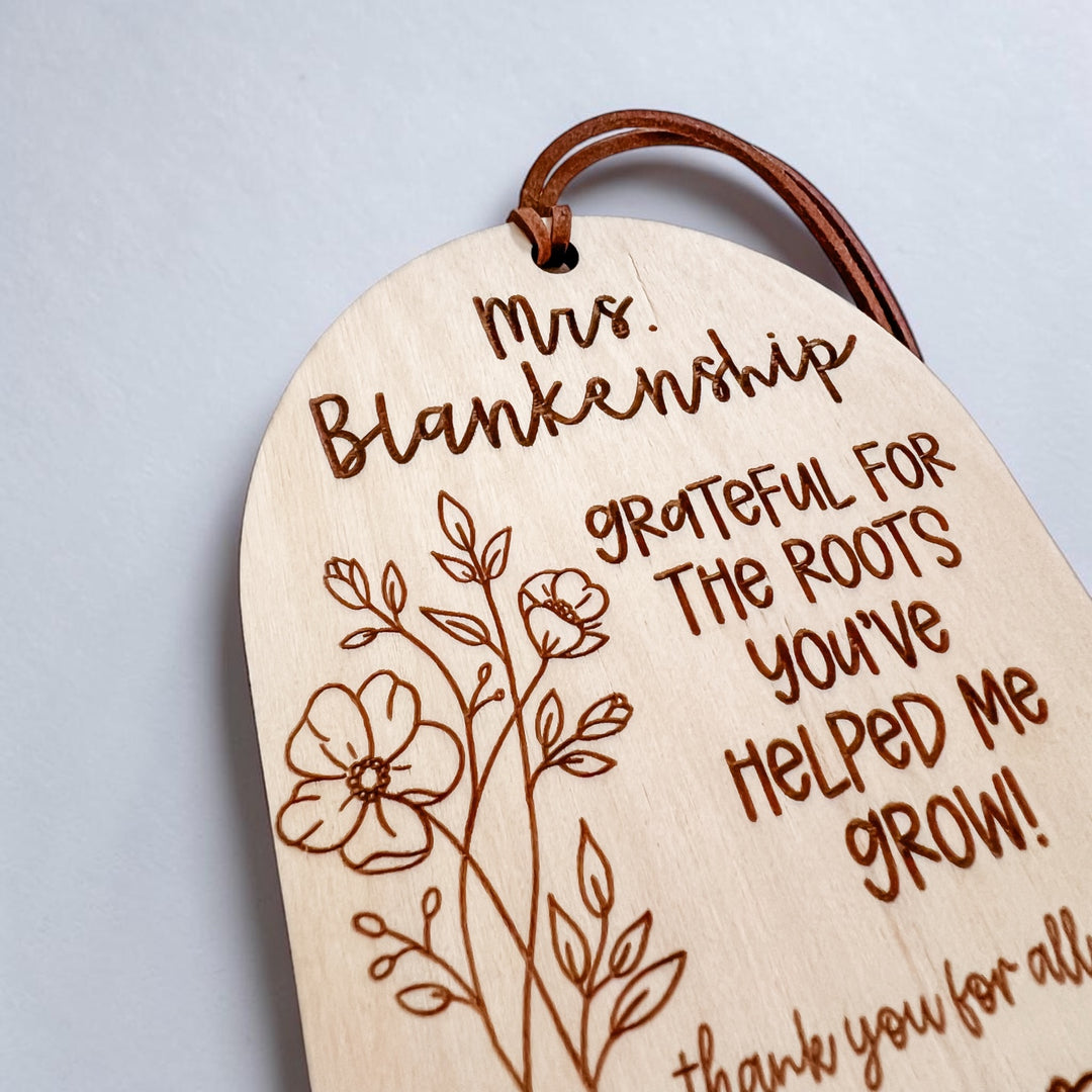 Personalized Teacher Gift Tag