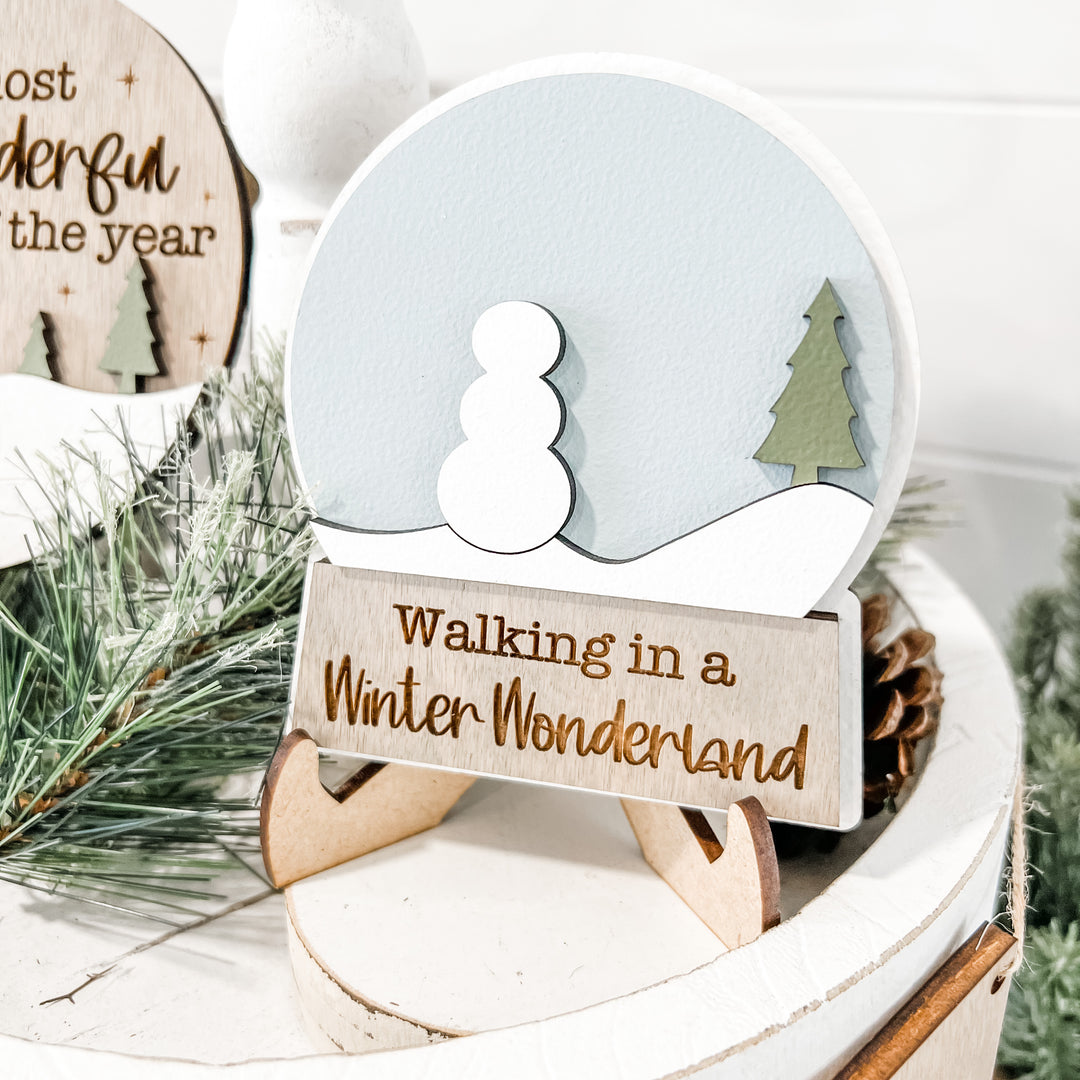 Christmas Tree Tiered Tray Decor