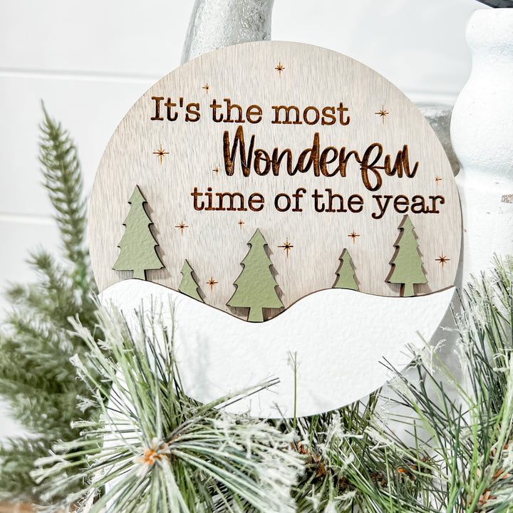 Christmas Tree Tiered Tray Decor