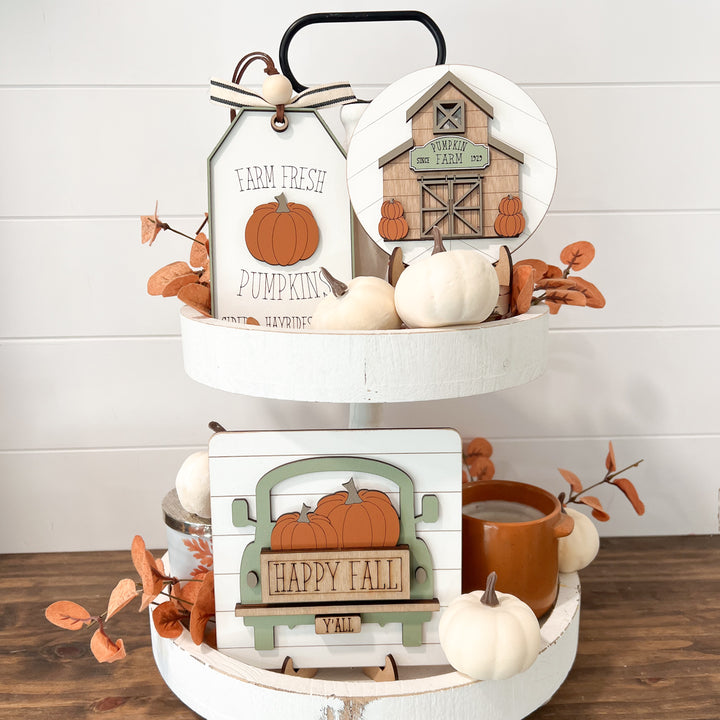 Fall Tiered Tray Decor Bundle