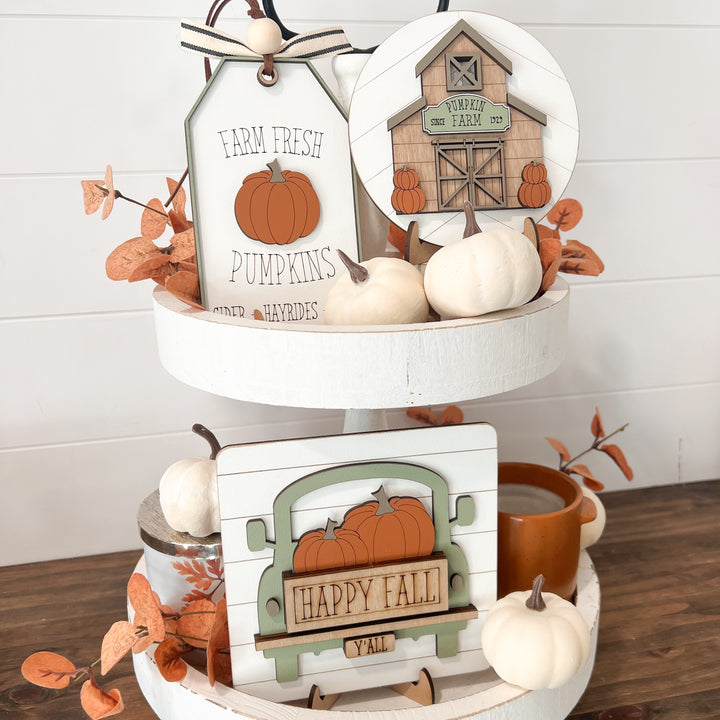 Fall Tiered Tray Decor Bundle