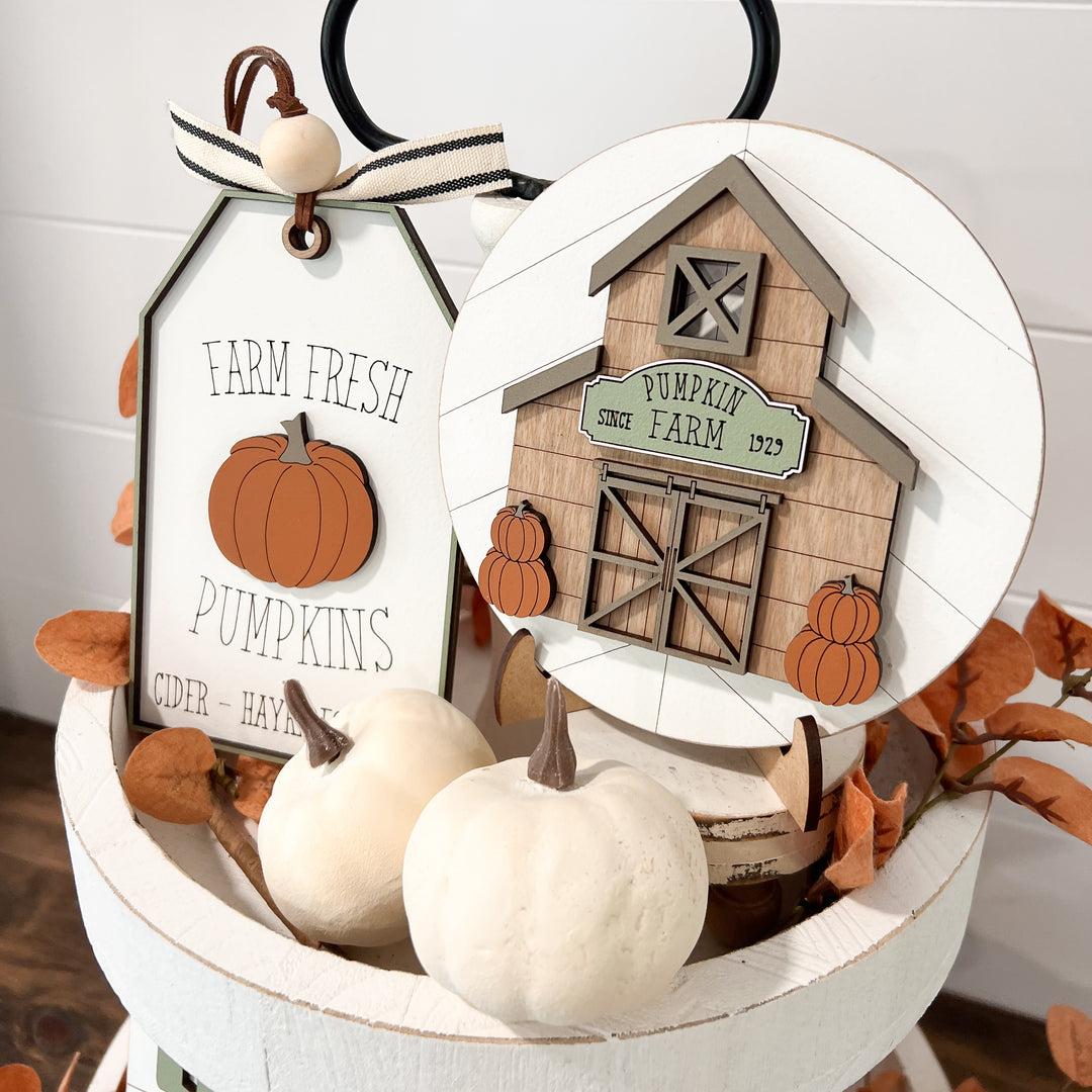 Fall Tiered Tray Decor Bundle