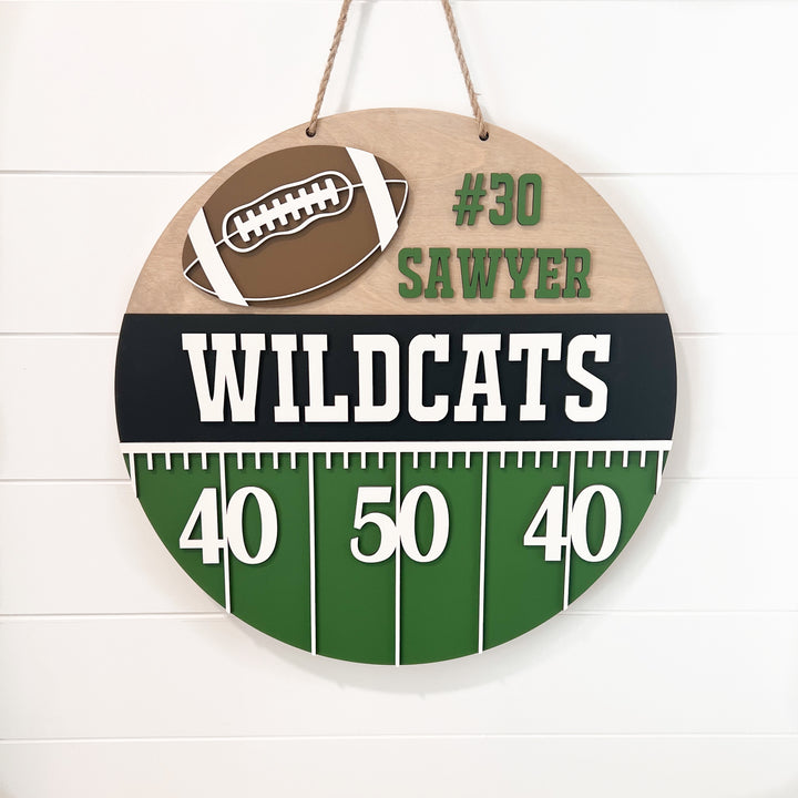 Football Front Door Hanger