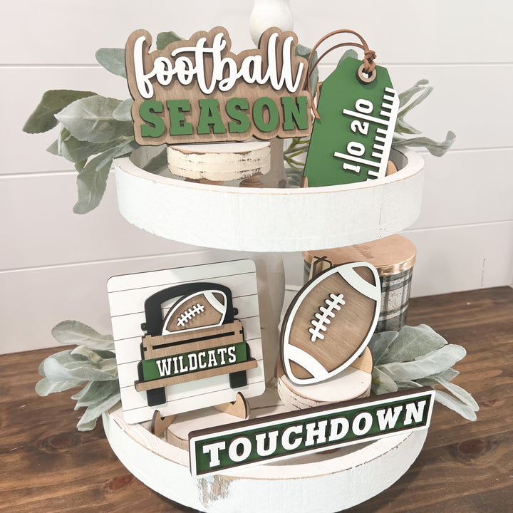 Football Tiered Tray Decor