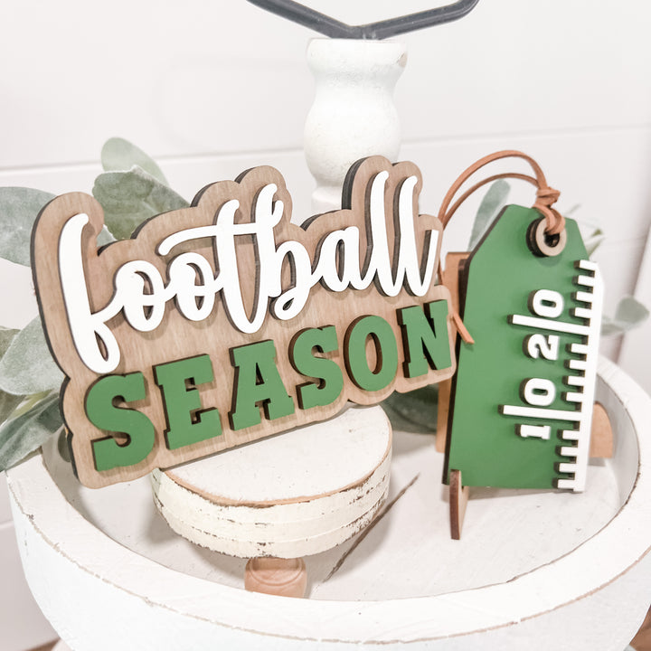 Football Tiered Tray Decor