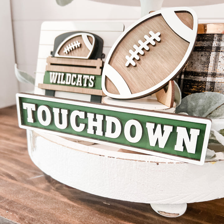 Football Tiered Tray Decor