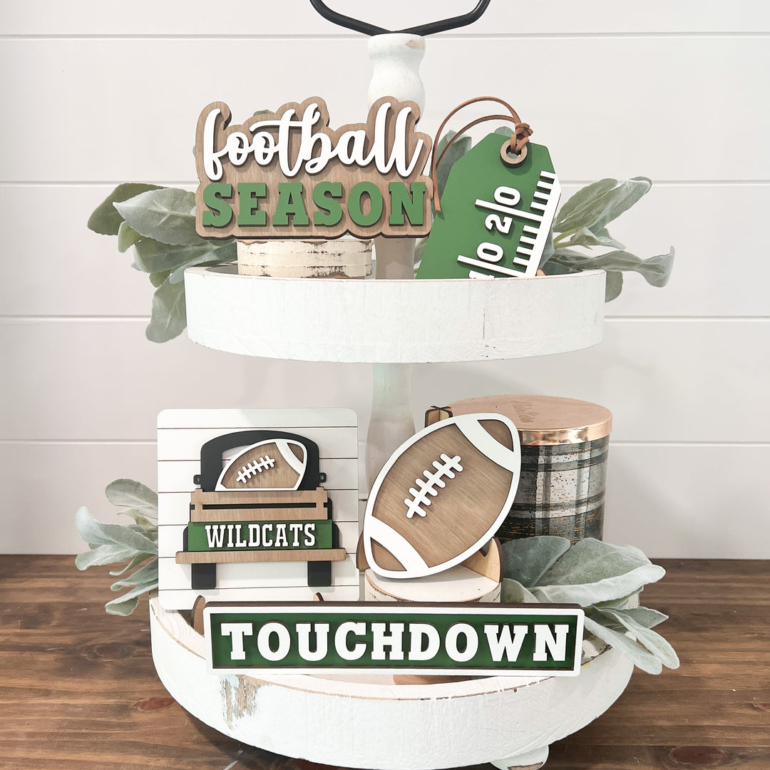 Football Tiered Tray Decor