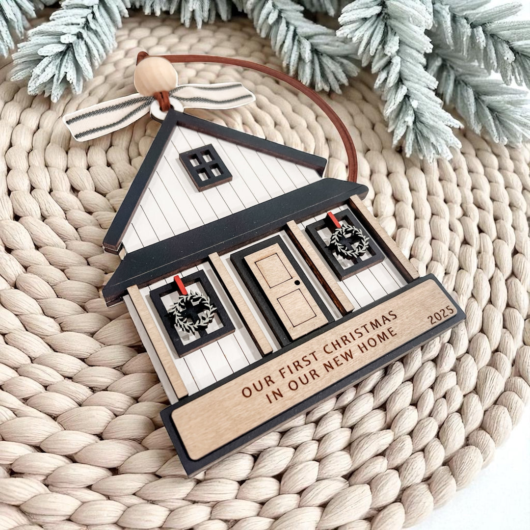 New Home Personalized Family Christmas Ornament