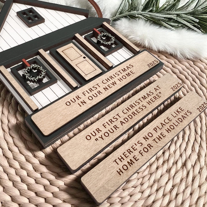 New Home Personalized Family Christmas Ornament
