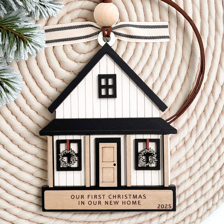 New Home Personalized Family Christmas Ornament