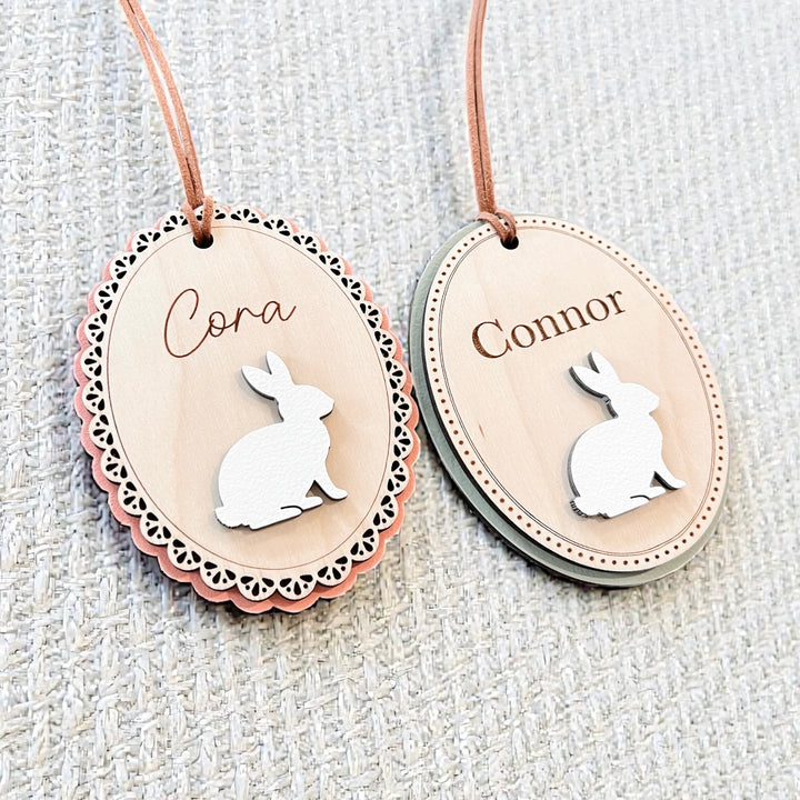 Personalized Scalloped Easter Basket Tags