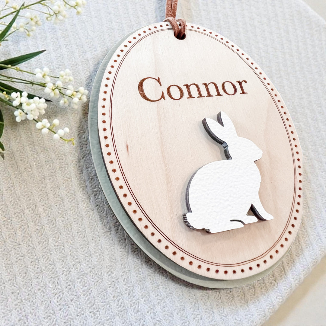 Personalized Scalloped Easter Basket Tags