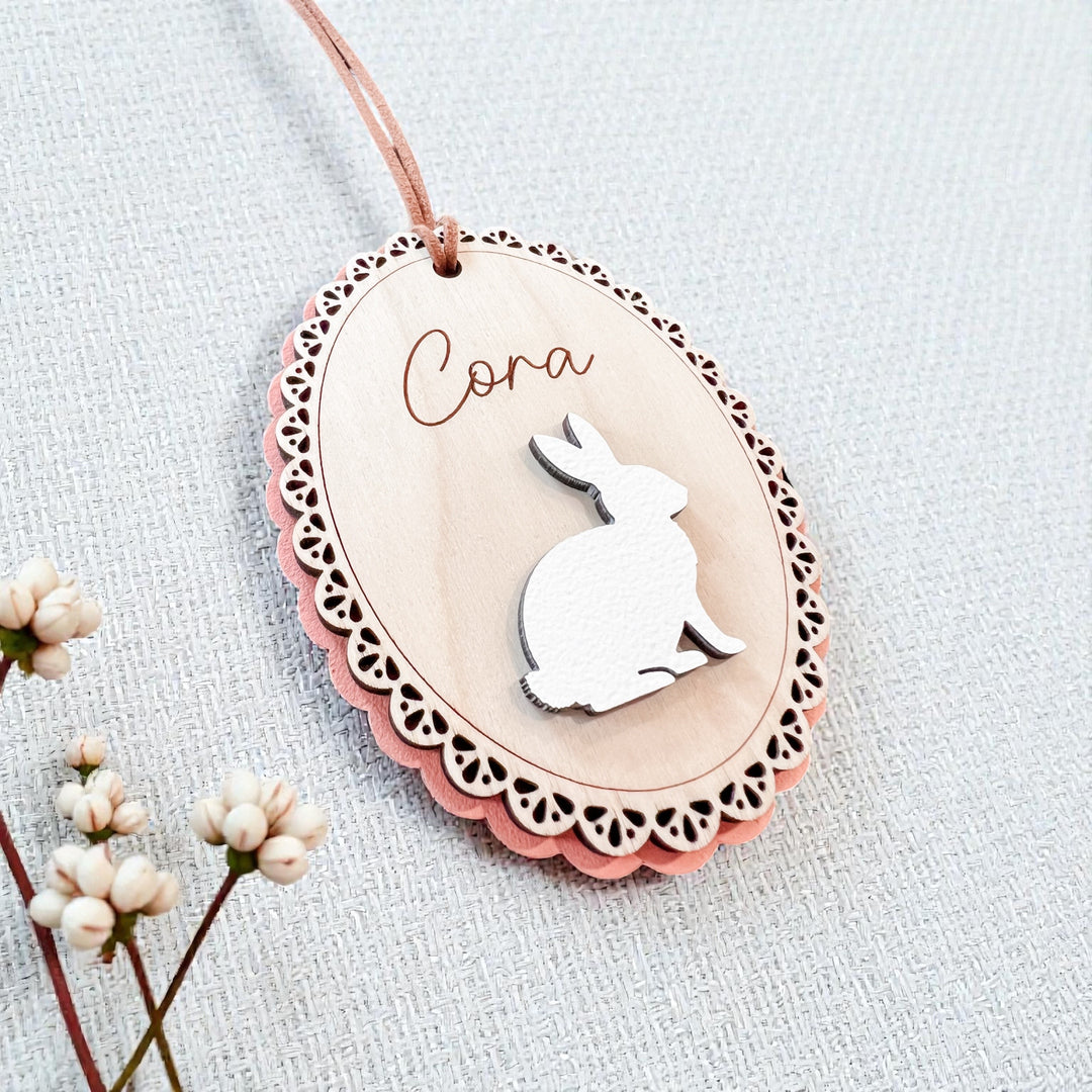 Personalized Scalloped Easter Basket Tags