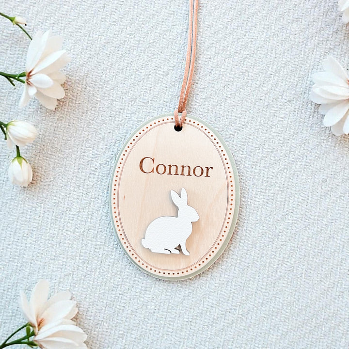 Personalized Scalloped Easter Basket Tags