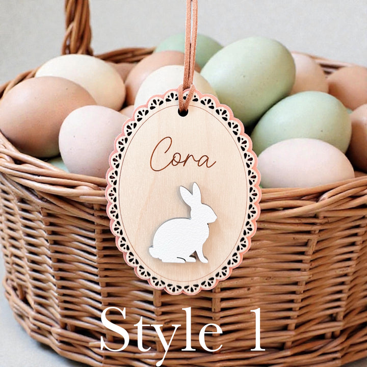 Personalized Scalloped Easter Basket Tags