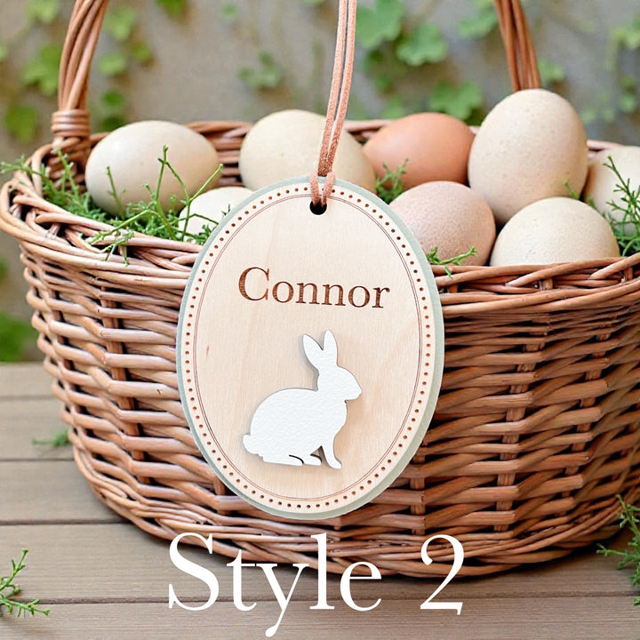 Personalized Scalloped Easter Basket Tags