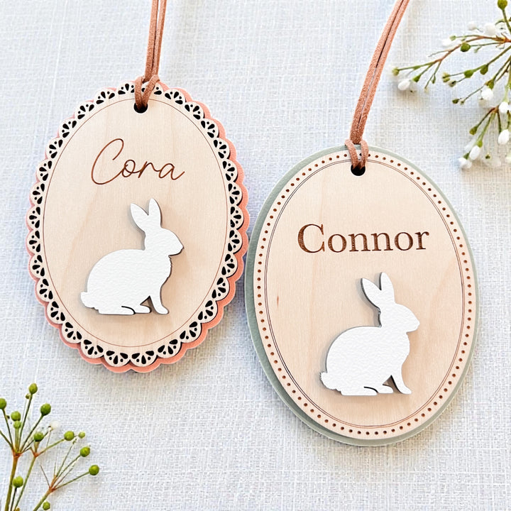 Personalized Scalloped Easter Basket Tags