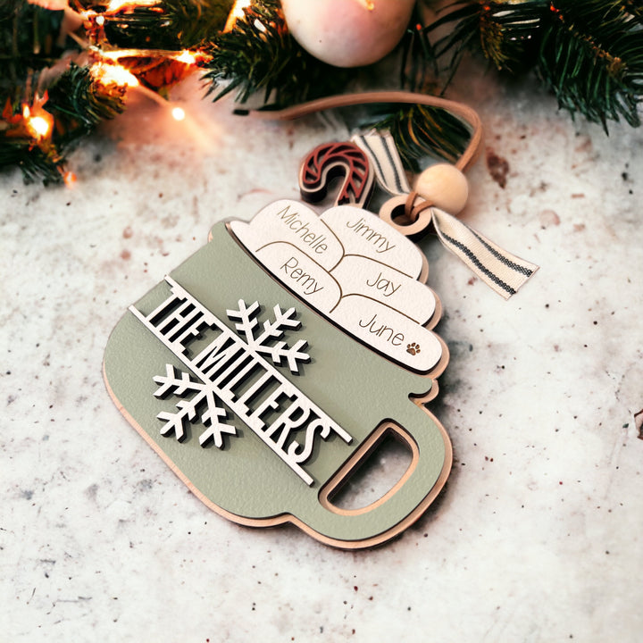 Personalized Family Christmas Ornament