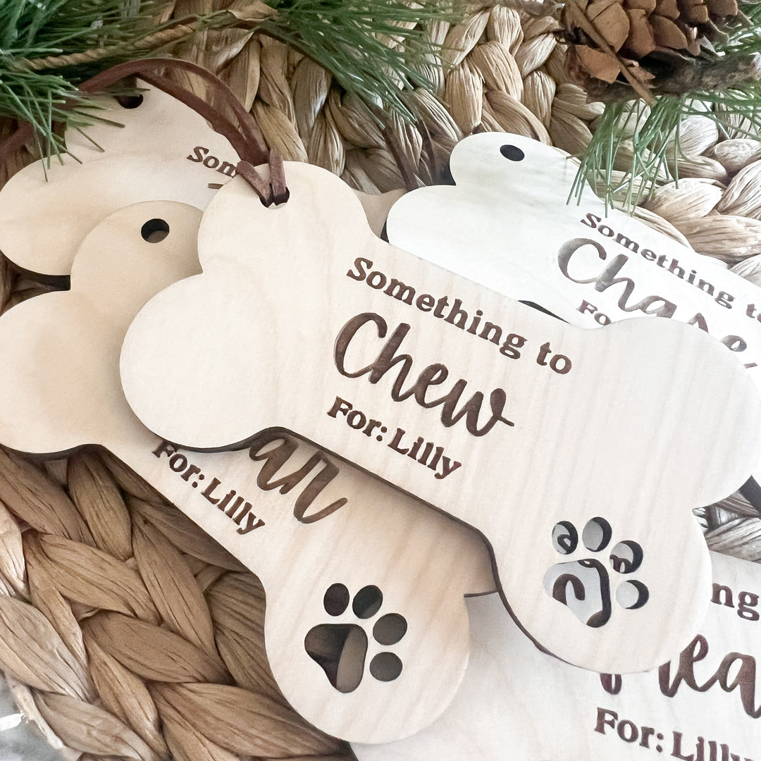 Personalized Pet Christmas Gift: Dog Stocking Tags