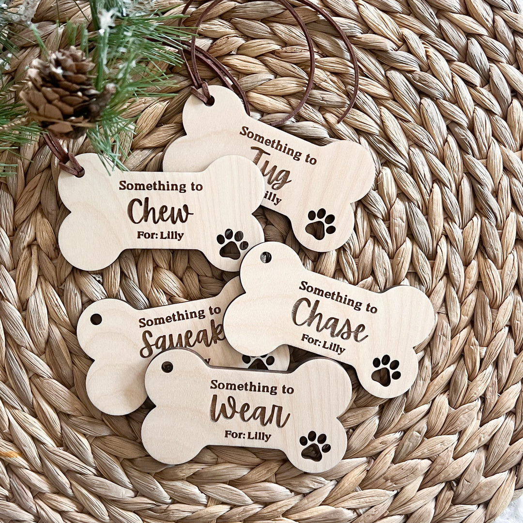 Personalized Pet Christmas Gift: Dog Stocking Tags