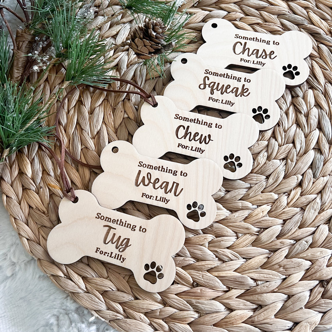 Personalized Pet Christmas Gift: Dog Stocking Tags