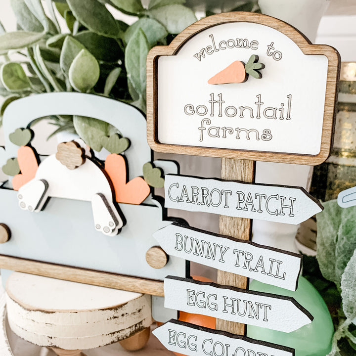 Easter Tiered Tray Decor