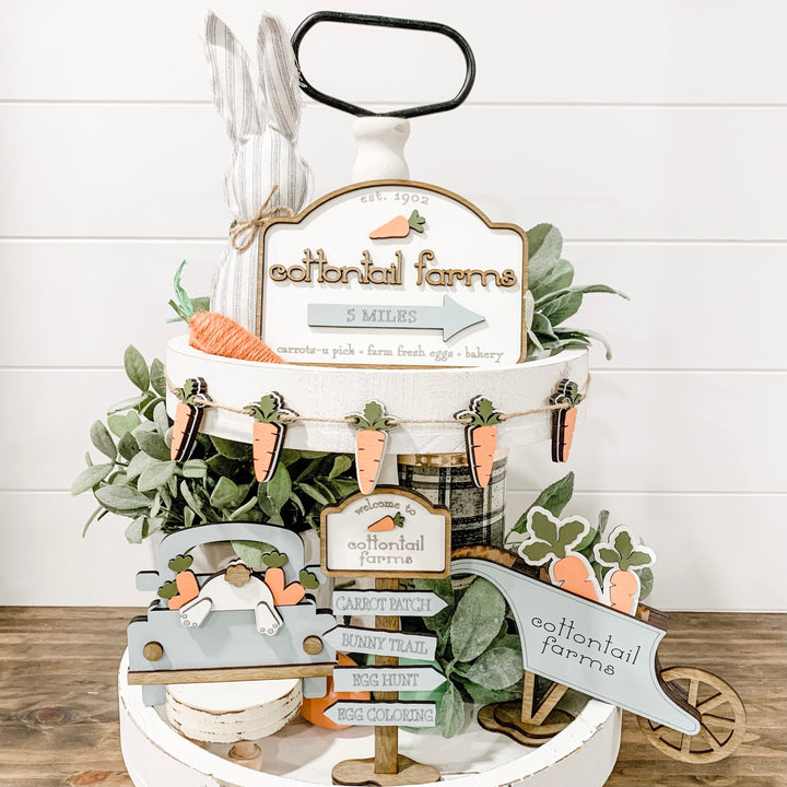 Easter Tiered Tray Decor