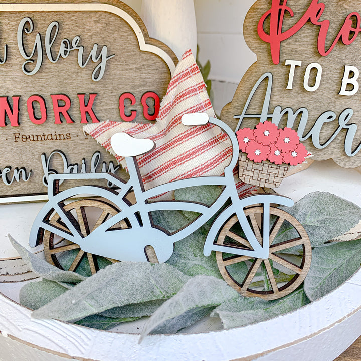 4th of July Tiered Tray Decor