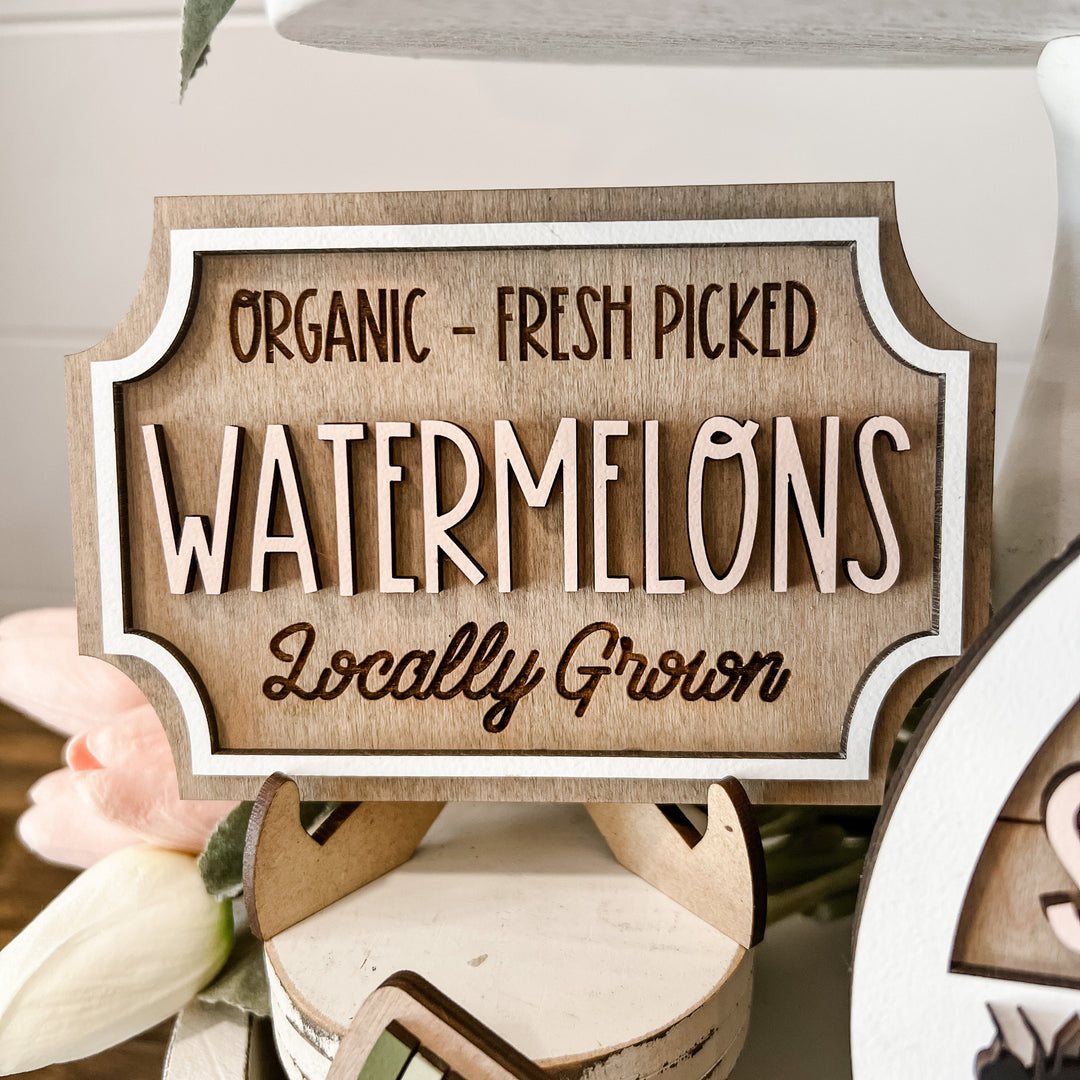 Watermelon Decor for Summer Tiered Tray